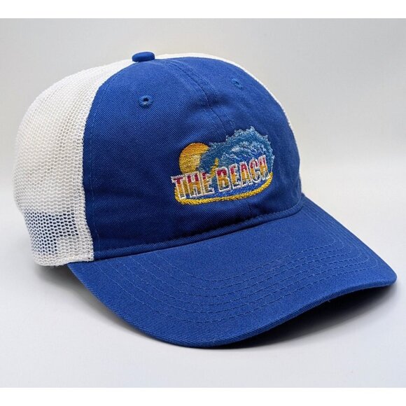 VTG Vintage THE BEACH Water Park Cincinnati Ohio Hat Strap Back Mesh Trucker Y2K - Picture 1 of 5